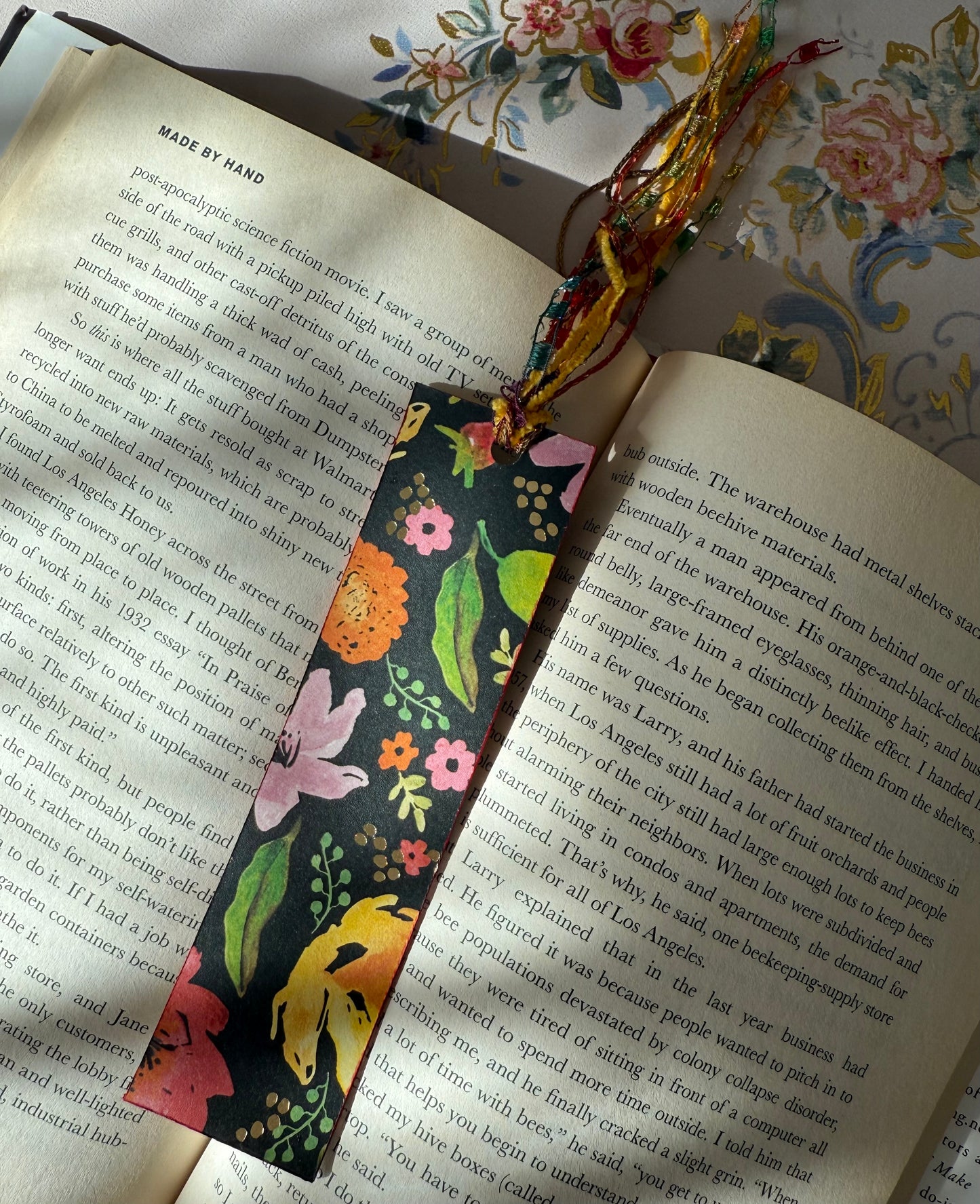 Flower Tassel Bookmark