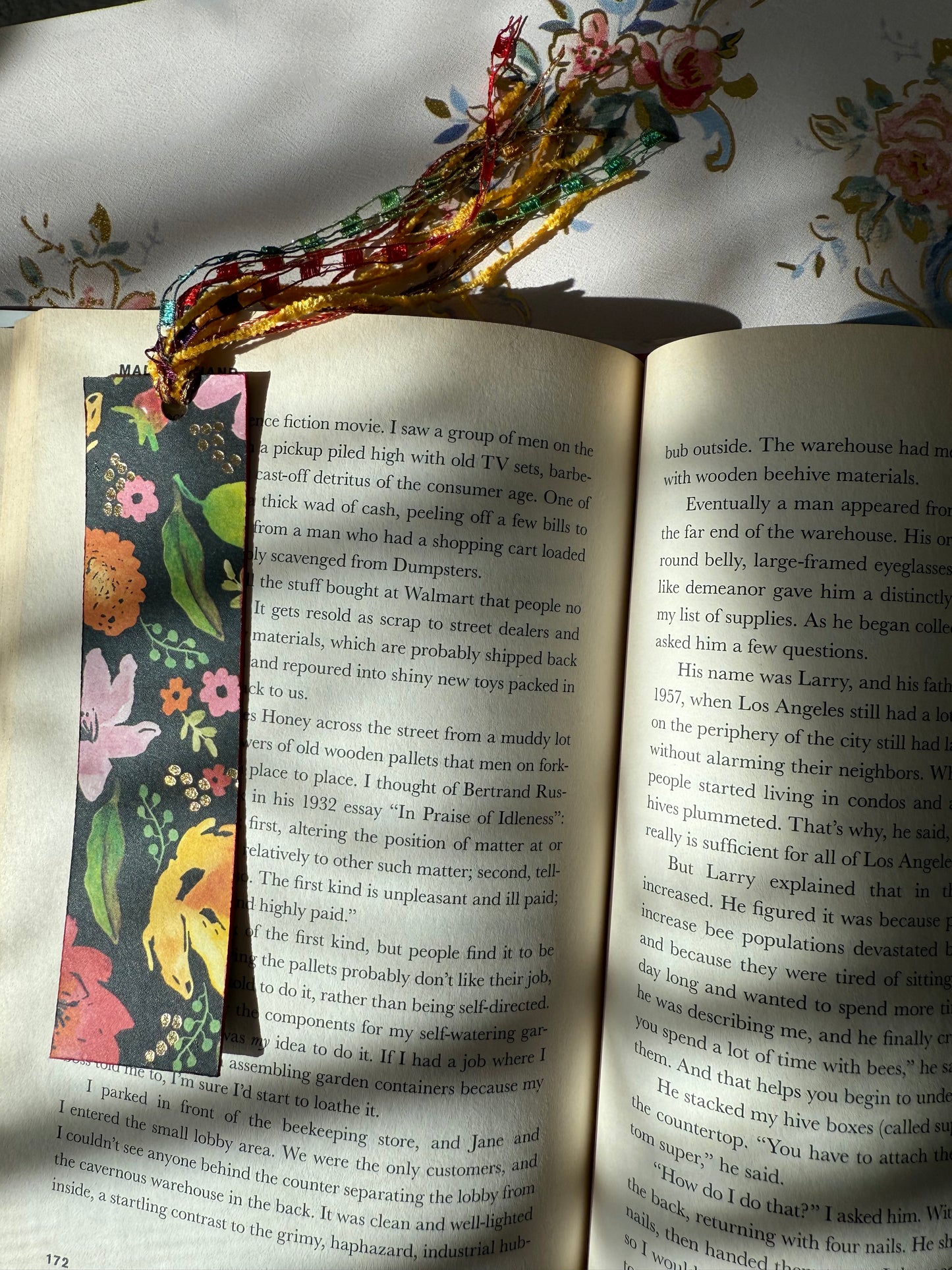 Flower Tassel Bookmark