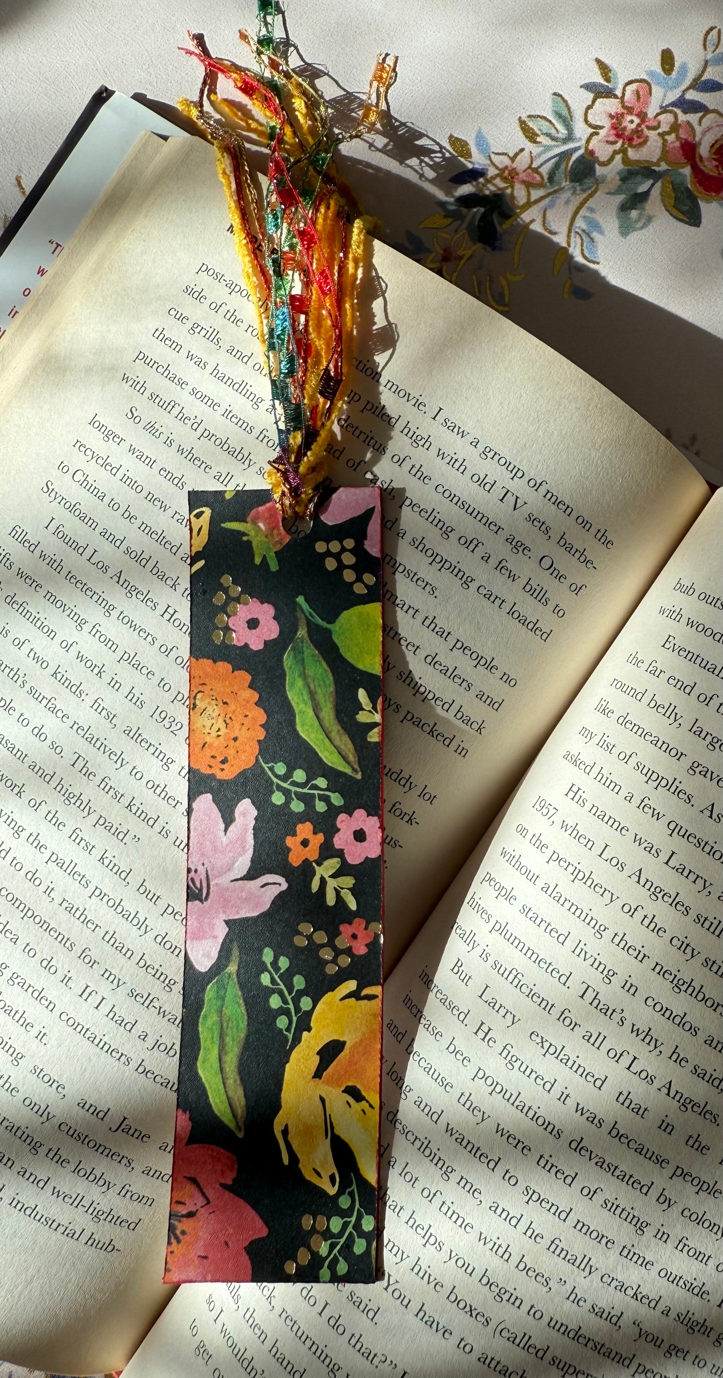 Flower Tassel Bookmark