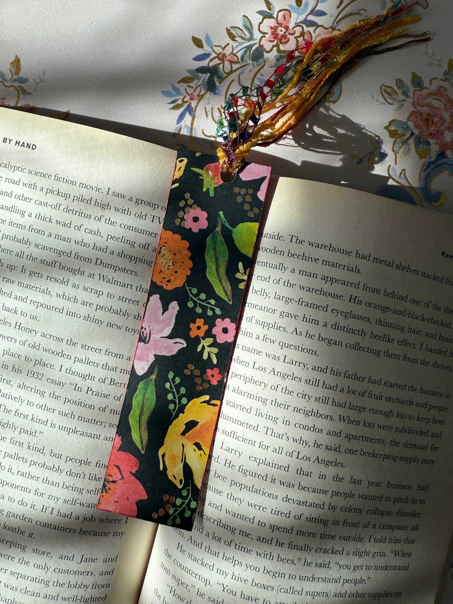 Flower Tassel Bookmark