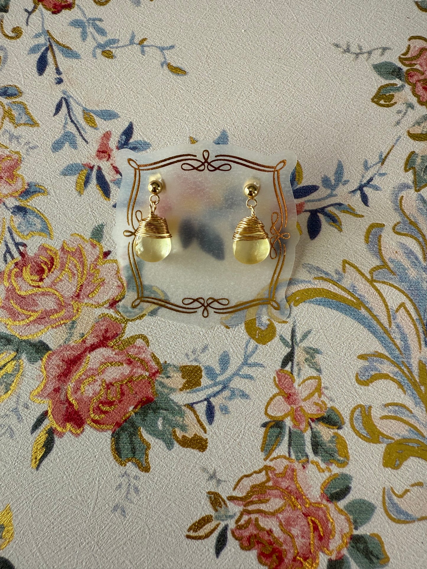 Birthstone Yellow November Citrine Earrings