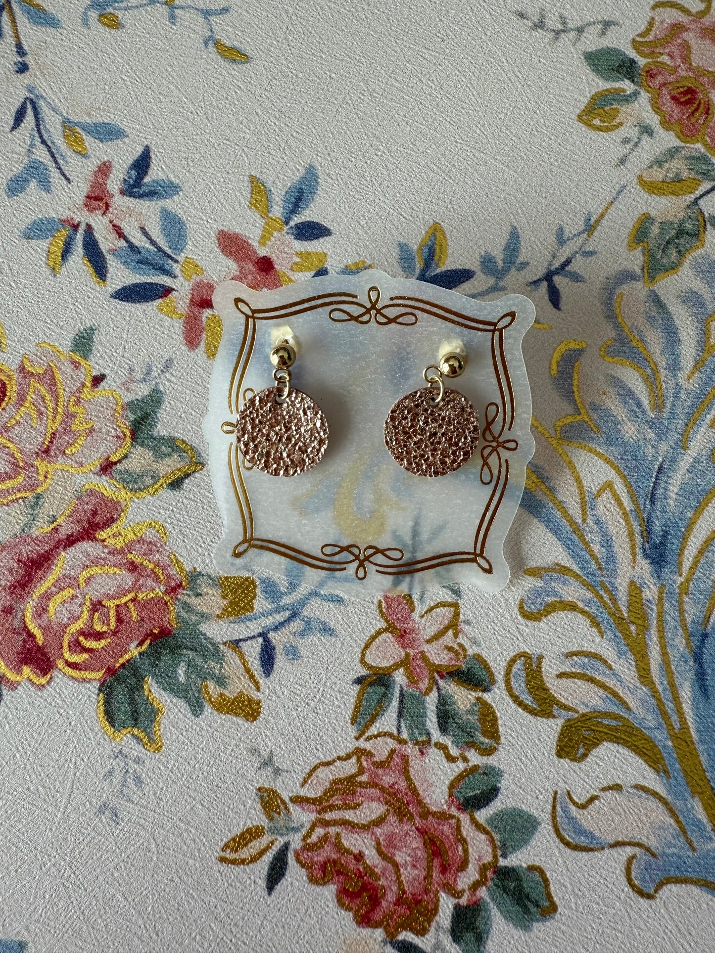 Pink Sparkly Earrings