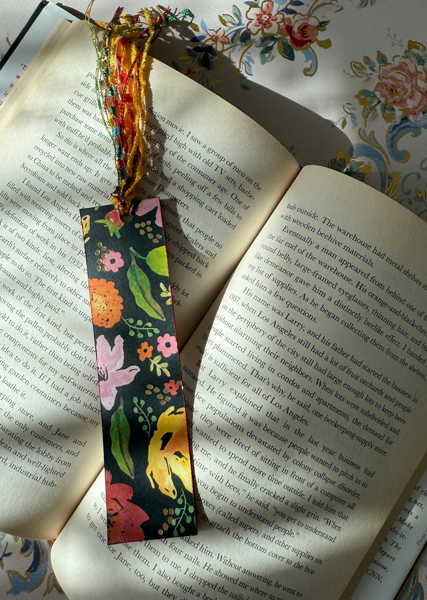 Flower Tassel Bookmark