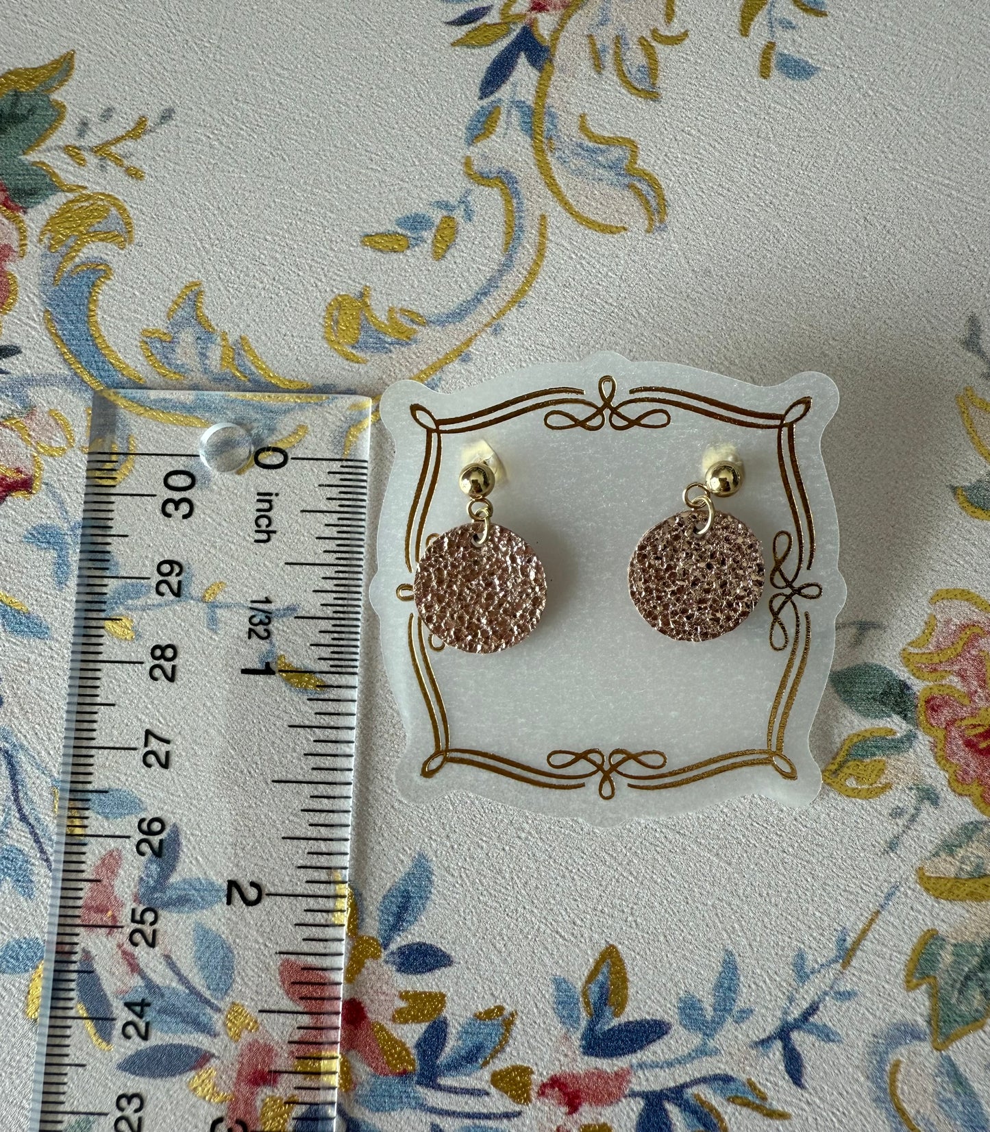Pink Sparkly Earrings